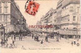 CPA MARSEILLE - LA CANNEBIERE VUE DU COURS - Canebière, Stadtzentrum