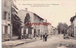 CPA ANSE - RHONE - AVENUE DE LA GARE D'ANSE A VILLEFRANCHE - Anse