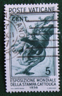 Read  World Exhibition CATHOLIC PRESS 1936 Mi 51 Yv 72 Used Gebruikt Oblitere VATICANO VATICAN VATICAAN - Gebruikt