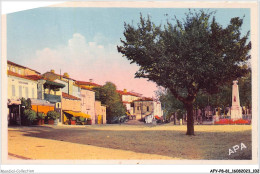 AFYP8-81-0730 - PUYLAURENS - Avenue De Castres Et Le Monument Aux Morts - Puylaurens