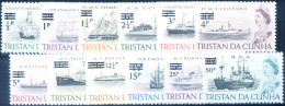 Definitiva. Navi. Soprastampati 1971. - Tristan Da Cunha