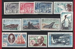 1957-61 ANTARTICO FRANCESE - Yvert Lotto MNH** - 11 Valori Euro 503 - Autres & Non Classés