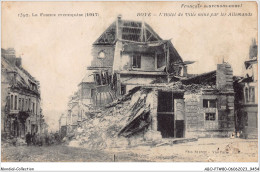 ABOP7-80-0552 - ROYE - L'Hôtel De Ville Minè Par Les Allemands - Roye