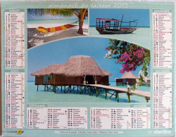 Calendrier Oberthur  2015 - Océan Indien, Maldives -  (272 X 210 Mm) - Groot Formaat: 2001-...
