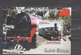 Guinée Bissau Locomotives Du Monde XXX 3 Blocs - Guinée-Bissau