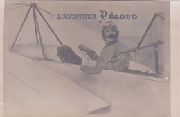 VIRY-CHATILLON -91-CARTE-PHOTO -L'Aviateur PEGOUD Et Billet D'entrée Le 14-12-1913 Aérodrome De Port-Aviation - 25-04-25 - Viry-Châtillon