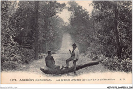 AEFP1-78-0020 - ANDRESY- DENOUVAL - La Grande Avenue De L'île De La Dérivation - Andresy