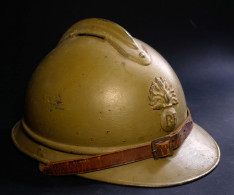 Casque ADRIAN Ww1 Complet M 15 Kaki, Poilu 14 18 Infanterie - Copricapi