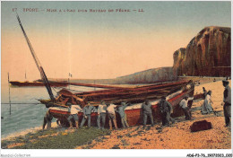 ADGP3-76-0162 - YPORT - Mise à L'eau D'un Bateau De Pêche - Yport