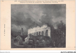 ADLP3-76-0221 - LILLEBONNE - Ruines Du Château D'harcourt - Vers 1815 - Lillebonne