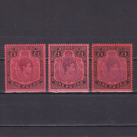 BERMUDA 1938, Sg# 121, CV £205, Different Types & Perfs, Shades, MH - Bermuda