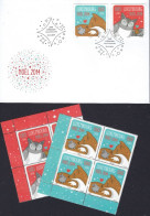Timbres > Europe > Luxembourg > Luxemburg > FDC 2014 + Blocs à 4 Timbres  MNH** -  Noël  2014 - FDC