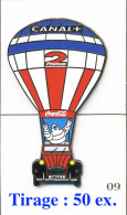 Pin's Multi-Thèmes / Montgolfière, Citroën 2CV, Michelin, Coca-Cola, A2 Et Canal+. Non Est. Zamac. T1060A-09 - Autres & Non Classés