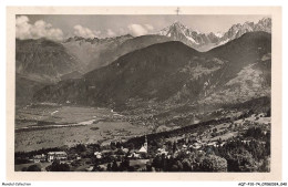 AQTP10-0666-74 - COMBLOUX - Le Village - L'arve Et Le Fayet - Au Fond - Les Drus Et L'aiguille Verte - Combloux