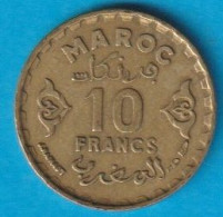 Marokko 10 Francs Al-Bro 1371 Schön Nr.41, KM-Nr.49 ( D8/ 169) - Maroc