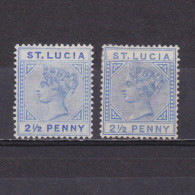 ST. LUCIA 1883-91, SG# 33,46, CV £88, MH - St.Lucia (...-1978)