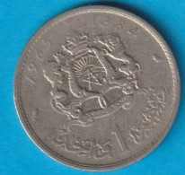 Marokko 1 Dirham 1965/1384  N  Schön Nr.48, KM-Nr.56 ( D8/ 170) - Maroc