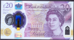 UK 20 Pounds 2018 UNC P- W396 < Bank Of England > Polymer - 20 Pounds