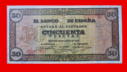 SPAIN BANKNOTE 50 PESETAS 1938 XF+ / EBC- BILLETE ESPAÑA *COMPRAS MULTIPLES CONSULTAR* - 50 Pesetas