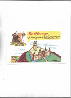 Buvard Ancien Fromage La Vache Sérieuse Pour 40 Bons Rouges Vous Avez Ce Chateau- Fort - Levensmiddelen
