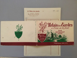 92. Meudon Bellevue. Le Relais Des Gardes, Bar, Restaurant Et Hôtel. Jean Nougarede Et Fils. 1954. - Dépliants Turistici