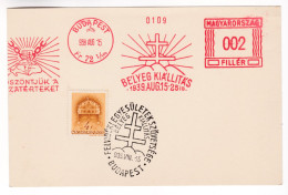B489 Association Of Highland Associations Stamp Exhibition Budapest 1939 Frankotyp Red Meter Freistempel - Automatenmarken [ATM]