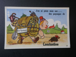 CPA  Système Multivues  Ill. Bozz   Camping Moulin à Café En Rodage Tortue En Laisse  Turtle Constantine  Algérie - Konstantinopel