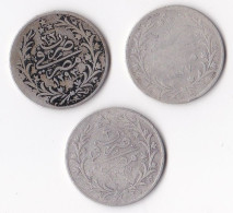 Turquie Lot De 3 Pièces De 5 Kurush En Argent - Turchia