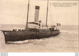 D76  TROUVILLE  L'Augustin Normand Faisant Le Service Entre Le Havre Et Trouville - Ferries