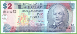 BARBADOS 2 DOLLARS 2007  P-66a  UNC - Barbados