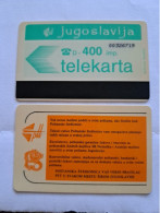 YOUGOSLAVIE MUFLON RADECE 400U UT 8 NUMBERS NOT CURRENT - Yugoslavia