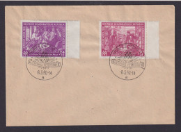 DDR Brief 248-9 Frühjahrsmesse Leipzig Sachsen SST Messehaus Petershof 8.3.1950 - Briefe U. Dokumente