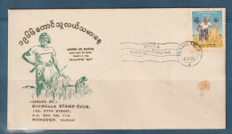 Myanmar - Birmanie - Burma - YT N° 107 - FDC Premier Jour Journée Du Paysan - Peasant's Day - 1966 - Myanmar (Birmanie 1948-...)