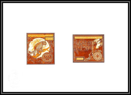 96136 N°172/819 Rotary Birds Of Prey Leopard Panthère Centrafricaine Epreuve Collective Artist Proof Gold - Félins