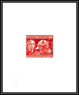 96037 N°1201 Christophe Colomb Christopher Columbus Centrafricaine Epreuve D'artiste Artist Proof Red - Christopher Columbus
