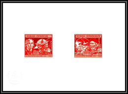 96034 N°371/1201 Christophe Colomb Christopher Columbus Centrafricaine Epreuve Collective Artist Proof Red - Christopher Columbus