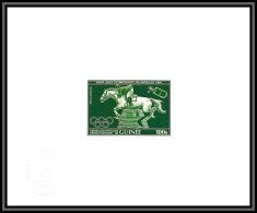 95691 N°59 Jumping LOS ANGELES 1984 Jeux Olympiques Olympic Games Guinée Guinea Epreuve D'artiste Artist Proof Green - Jumping