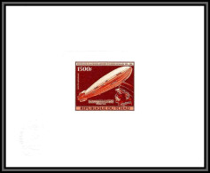 95450 N°983 Zeppelin Dirigeable Tchad Epreuve D'artiste Artist Proof Brown - Tschad (1960-...)