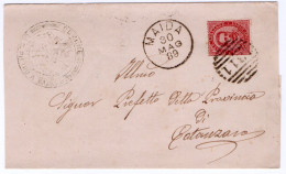Italy. A288. Maida.1889. Numerale Grande Cerchio A Sbarre MAIDA 1311, Su Lettera Senza Testo. - Autres & Non Classés
