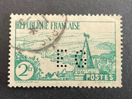 FRANCE E N° 301 EG 70 Indice 2 Perforé Perforés Perfins Perfin Superbe !! - Autres & Non Classés