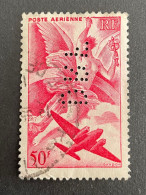 FRANCE D PA 17 Aerien DRF 98 Indice 5 Perforé Perforés Perfins Perfin Superbe ! - Autres & Non Classés