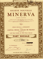 MINERVA  Société Nouvelle (Rare) - Auto's