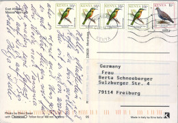 1999 KENYA , MOMBASA , T.P. CIRCULADA , AVES , BIRDS , MASAI WARRIORS - Kenya (1963-...)