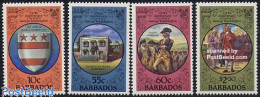 Barbados 1982 George Washington 4v, Mint NH, History - American Presidents - Coat Of Arms - Barbades (1966-...)