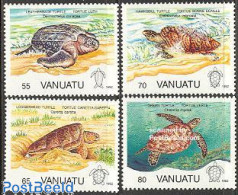 Vanuatu 1992 Turtles 4v, Mint NH, Nature - Reptiles - Turtles - Vanuatu (1980-...)