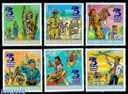 Guinea Bissau 1982 75 Years Scouting 6v, Mint NH, Sport - Kayaks & Rowing - Scouting - Roeisport