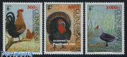 Guinea Bissau 1990 Lubrapex 3v, Mint NH, Nature - Birds - Poultry - Geese - Guinée-Bissau