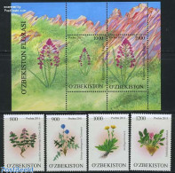 Uzbekistan 2011 Flowers 4v+s/s, Mint NH, Nature - Flowers & Plants - Ouzbékistan
