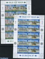 Isle Of Man 1987 EUROPA CEPT 2 M/sS, Mint NH, History - Europa (cept) - Man (Ile De)