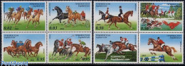 Tajikistan 2002 Horse Sports 2x4v [+], Mint NH, Nature - Sport - Horses - Sport (other And Mixed) - Tadjikistan